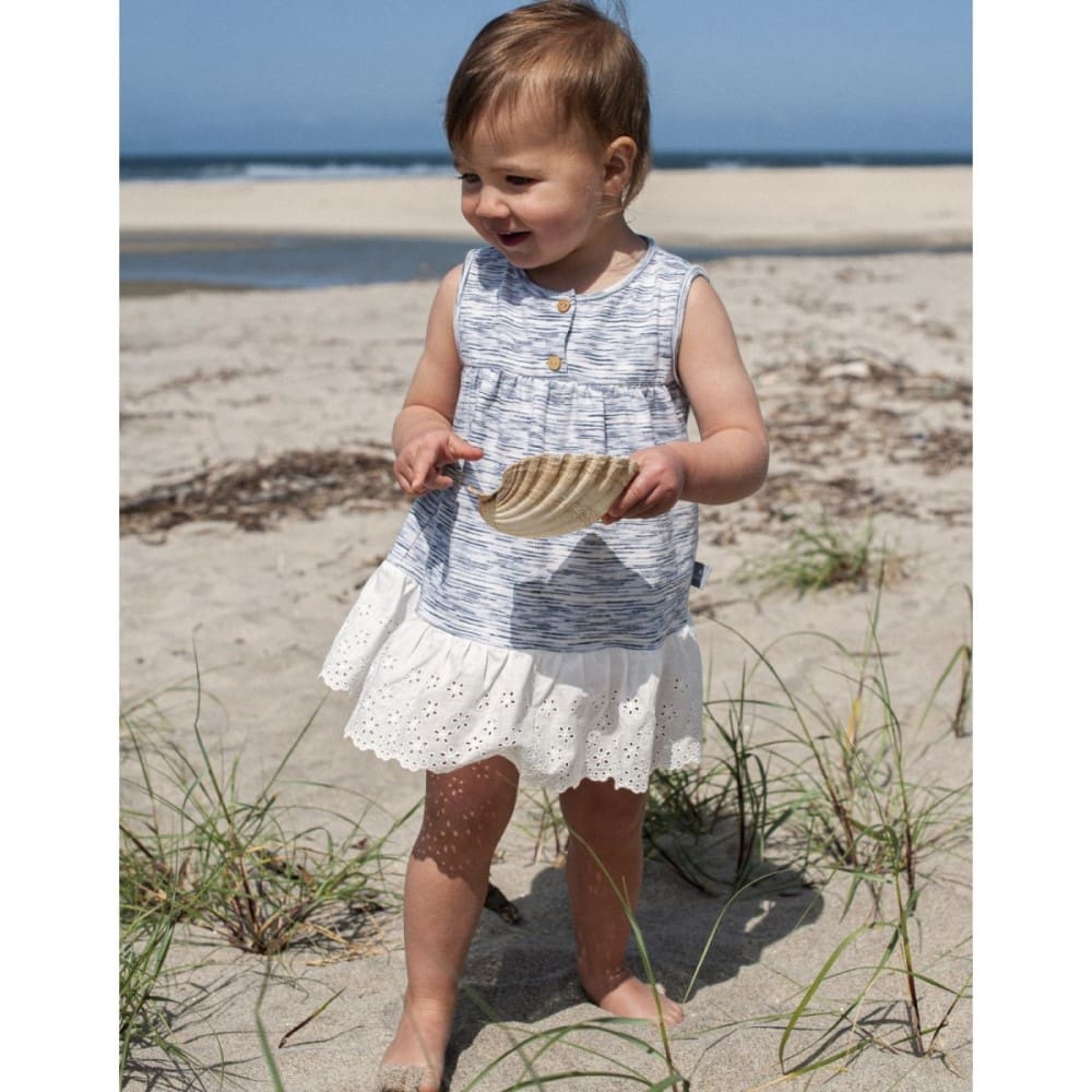 Dress W/ English Embroidery Ruffle