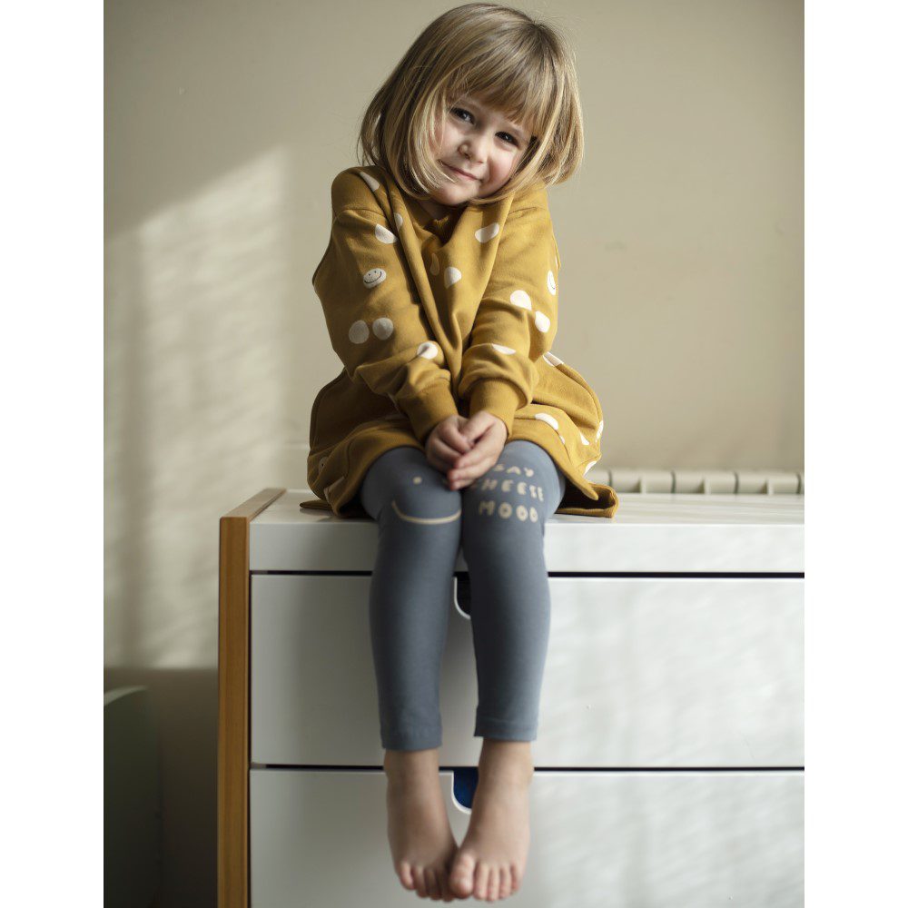 'Say' Cheese Leggings | Storm Blue