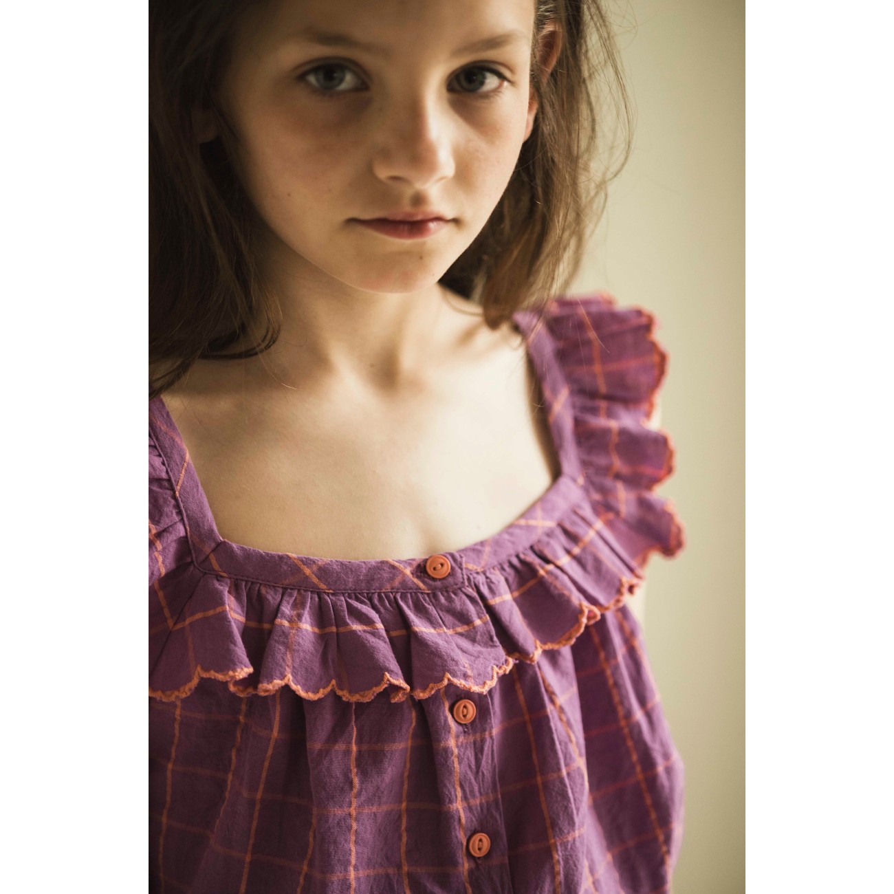 Didi Top & Sisi Skirt | Violet Purple Check