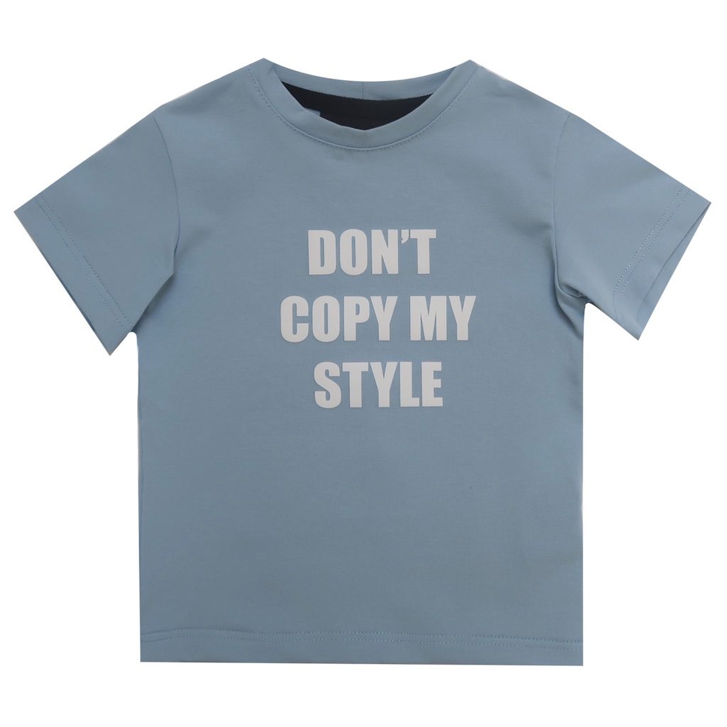 Don't Copy My Style Oversized Tee & Biker Shorts Set