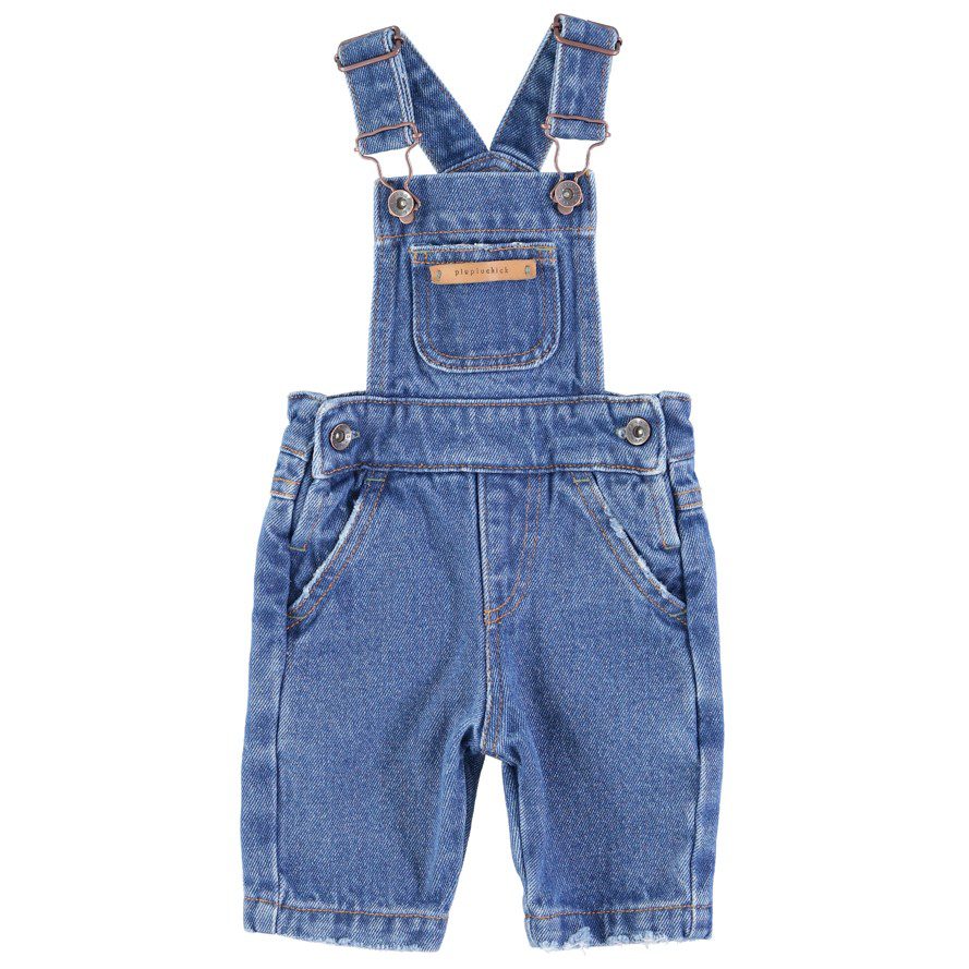 Dungarees | Washed Navy Denim