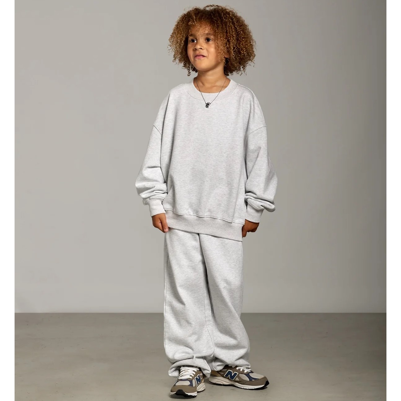 The Icon Jogger & Sweater | Grey Marble