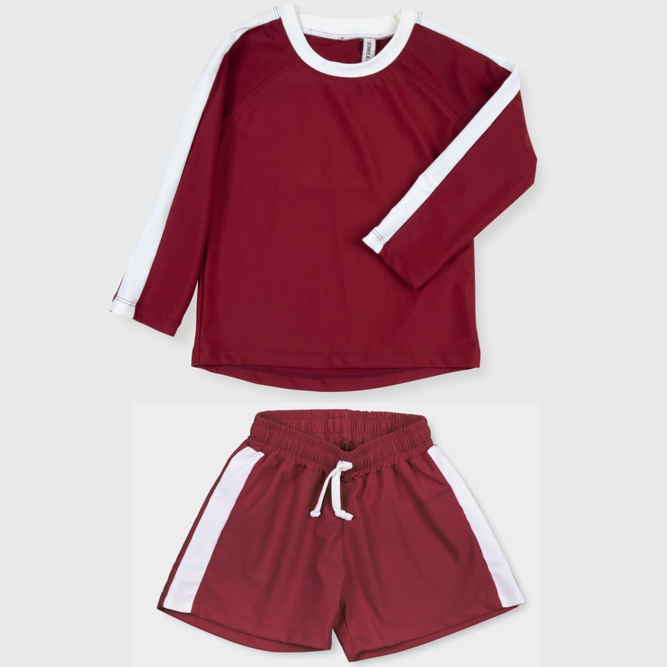 Eloy UV L/S & UV Swim Shorts | Burgundy