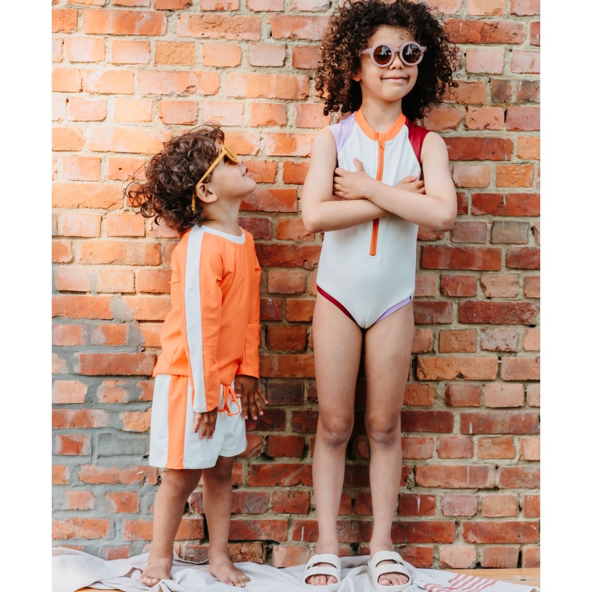 Eloy UV L/S & UV Swim Shorts | Orange