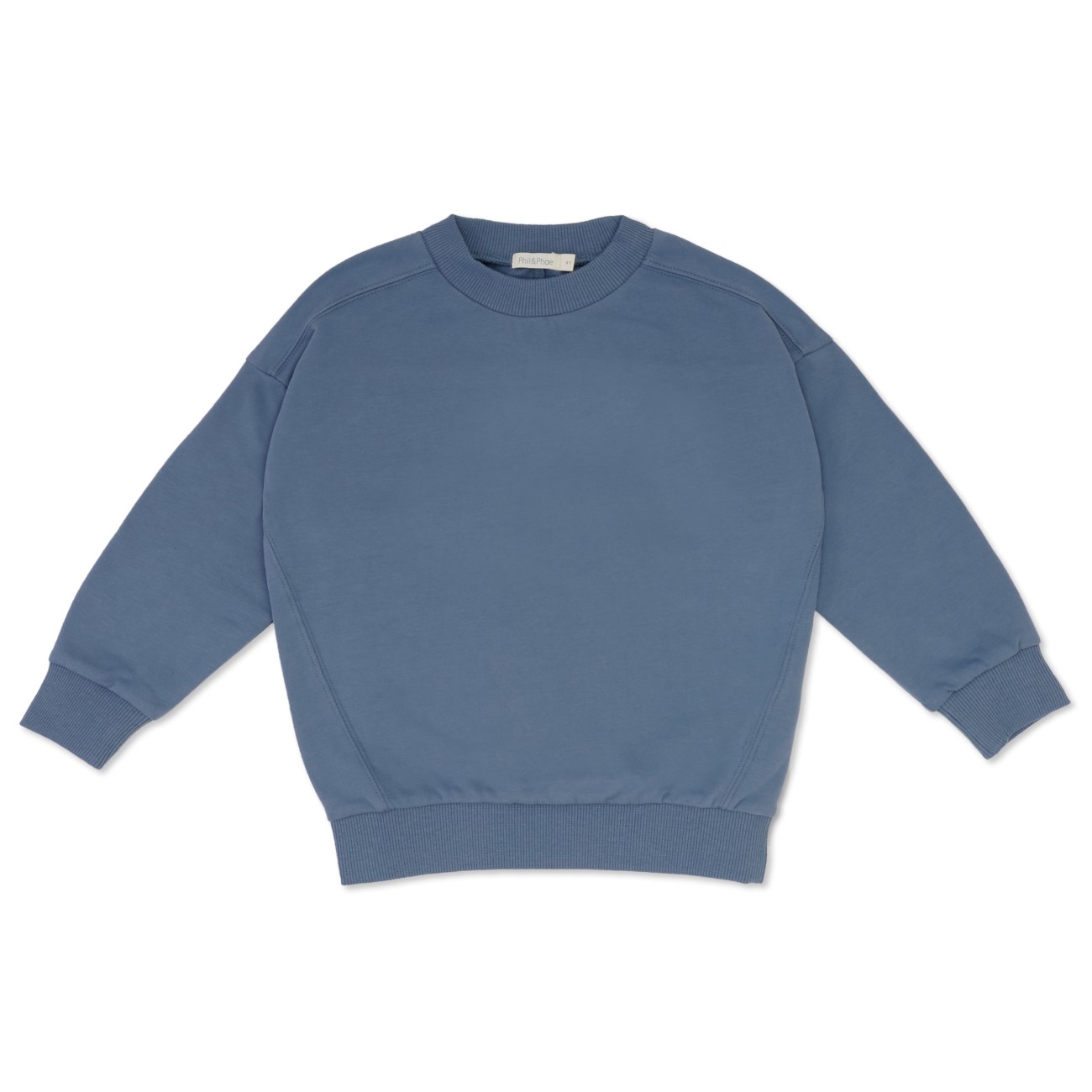 Oversized Sweater & Basic Sweat Pants | Denim Blue