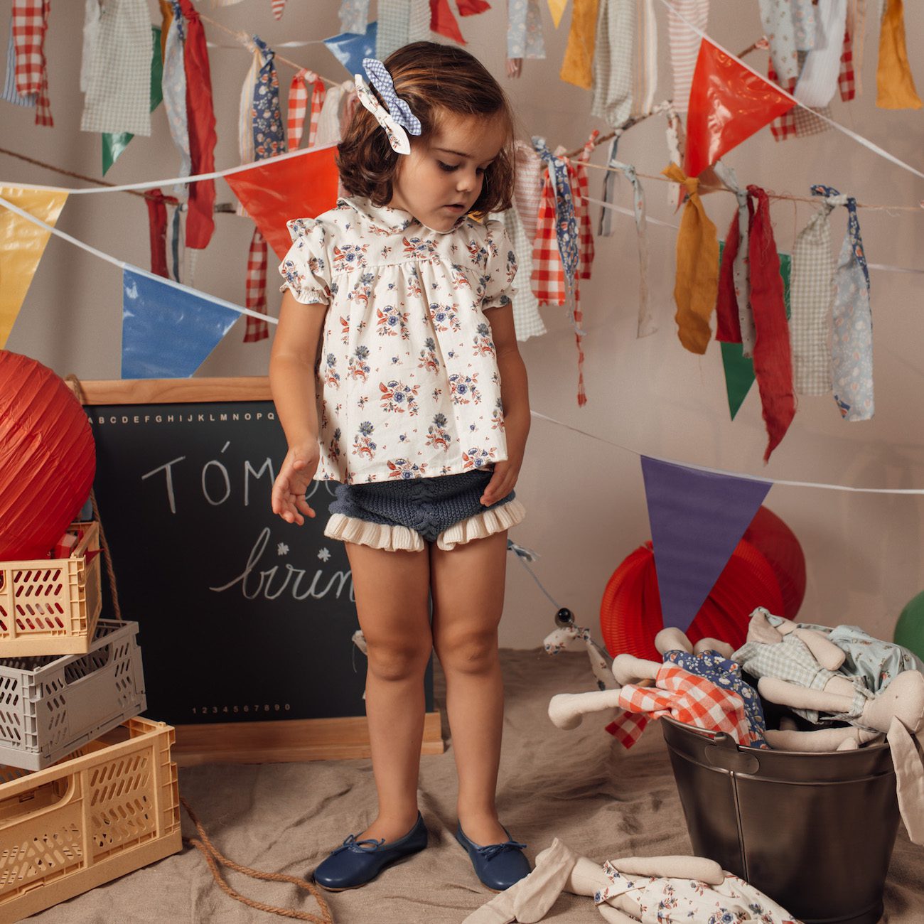 Navy Bloomer short