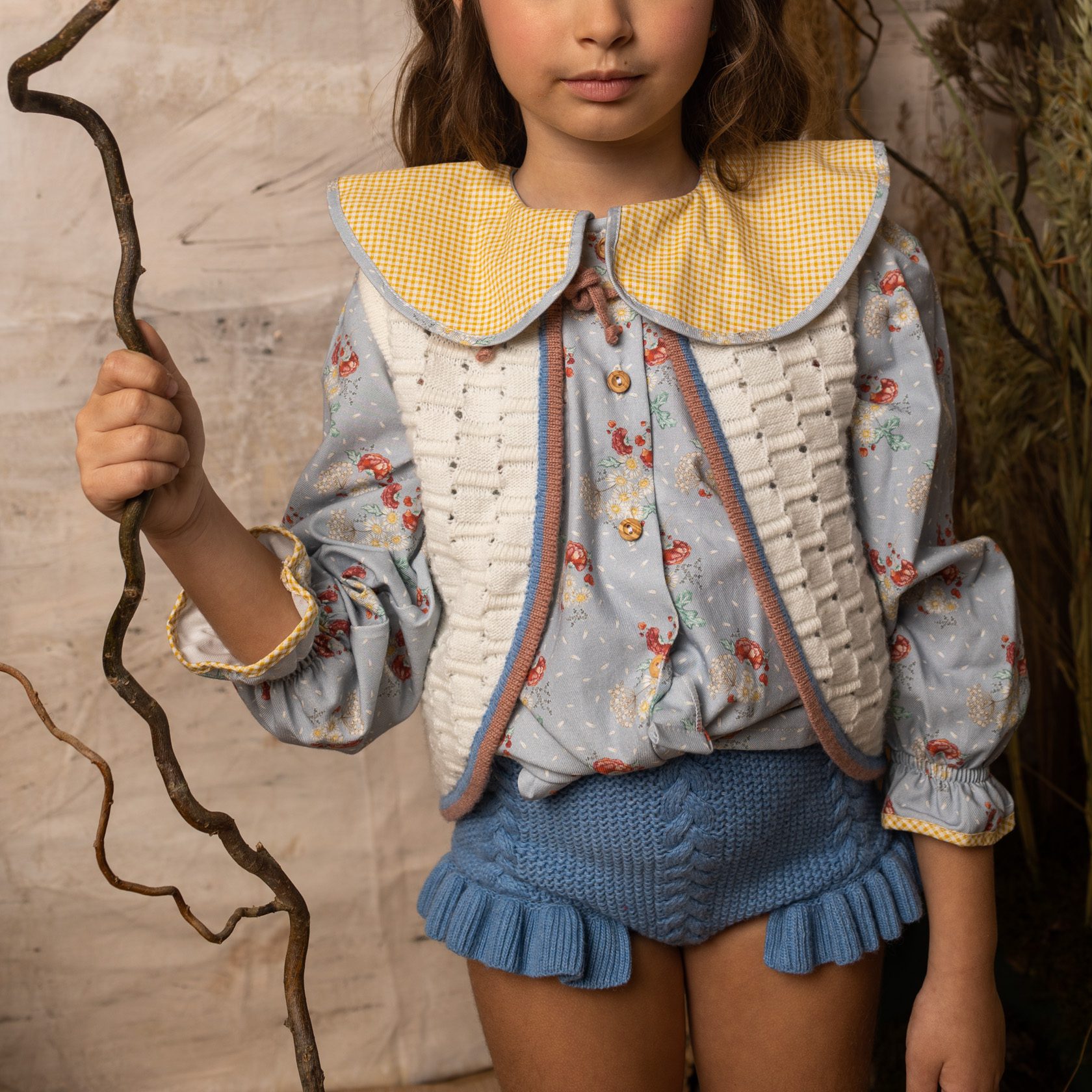 Blue Ruffle Bloomer