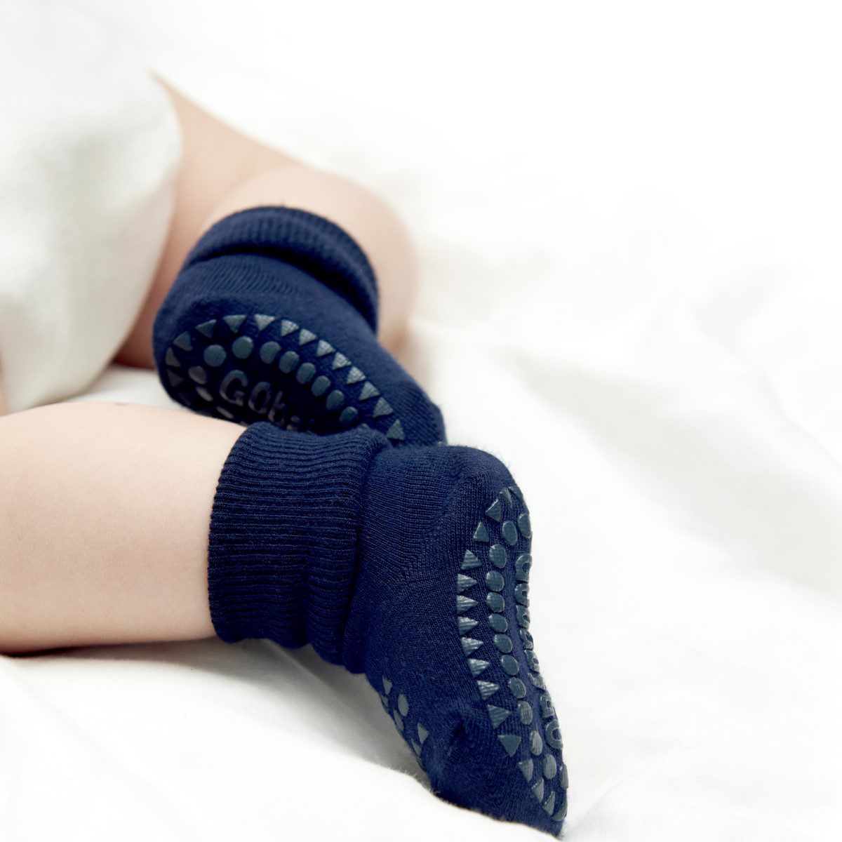 Bamboo Non-Slip Socks | Dark Blue