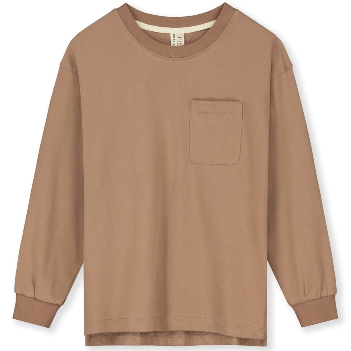 Oversized L/S Tee GOTS | Biscuit