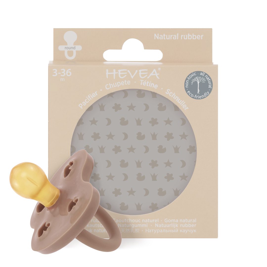 3-36 Months Natural Rubber Pacifier Round | Baby Blush