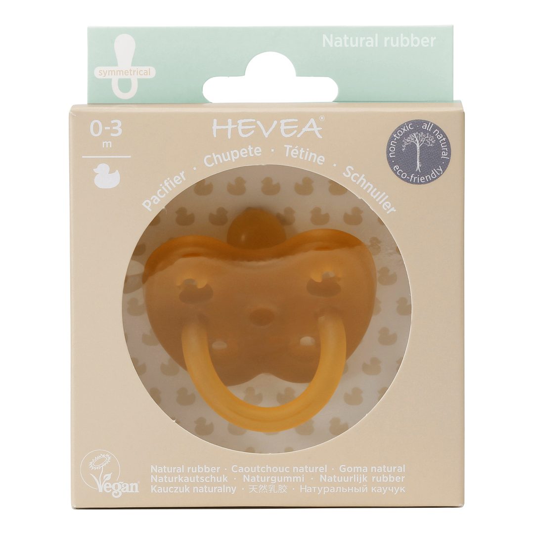 0+ Months Natural Rubber Pacifier Symmetrical | Natural
