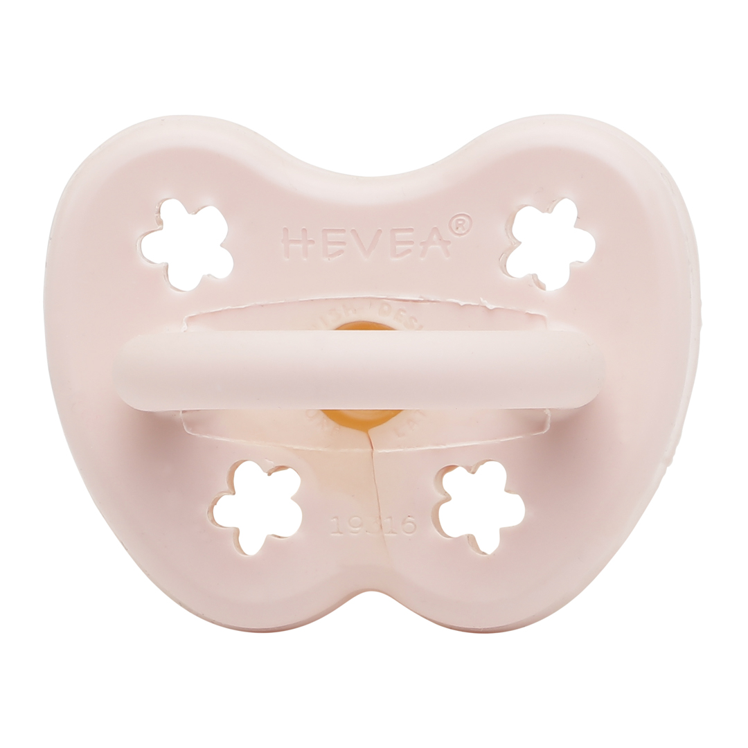 0+ Months Natural Rubber Pacifier Round | Powder Pink