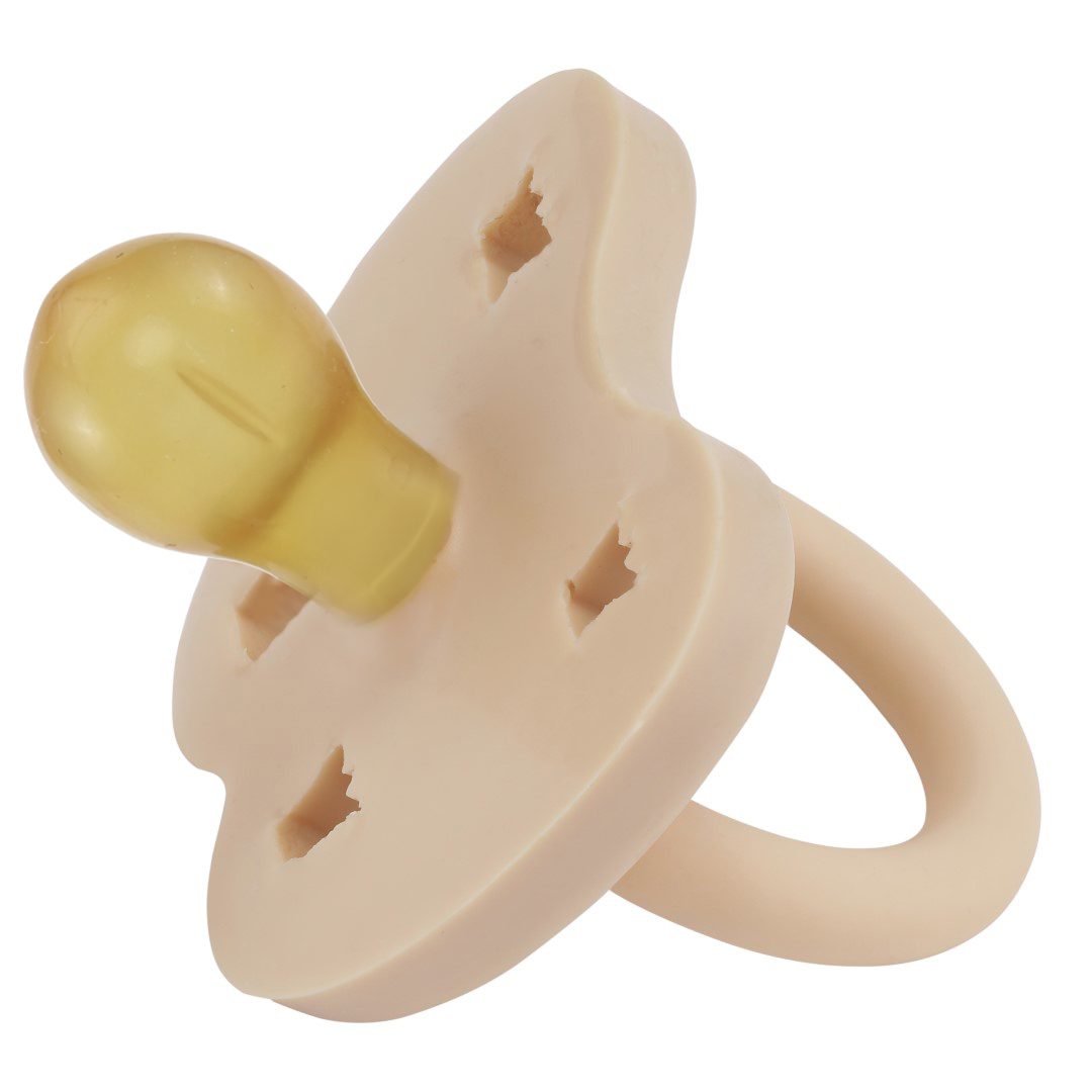 3-36 Months Natural Rubber Pacifier Round | Sand