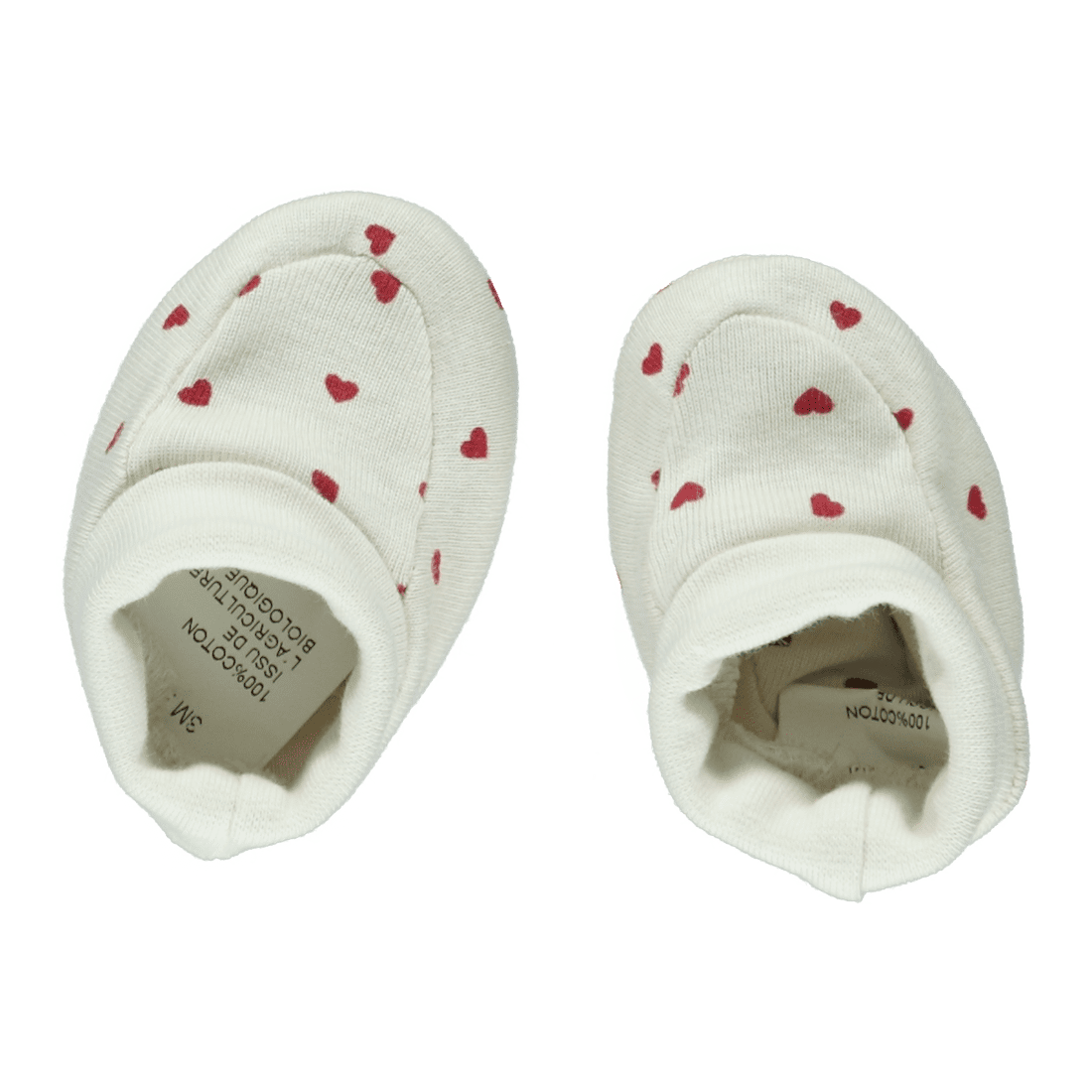 Hearts Hat Booties