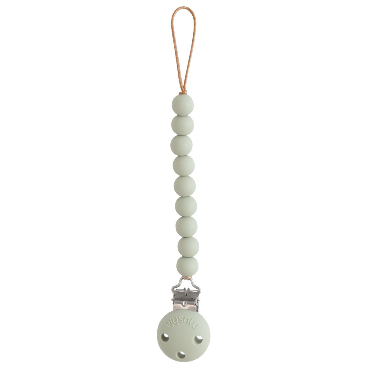 Hera Silicone Pacifier Clip | Sage