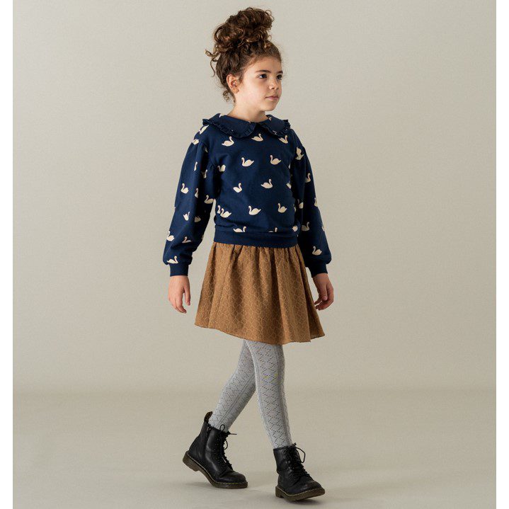 Balloon Collar Sweater | Blue Swans