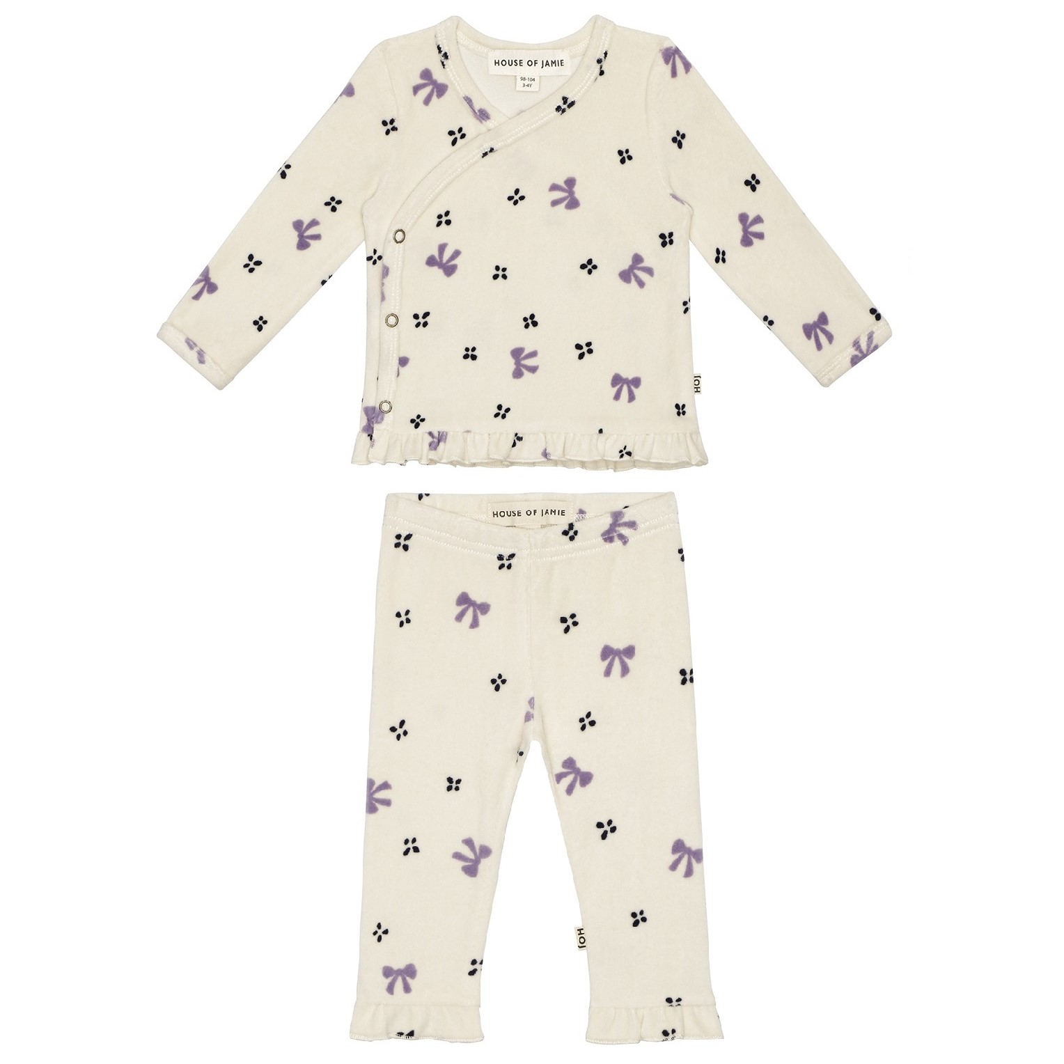 Wrap Tee & Frill Leggings | Little Bows