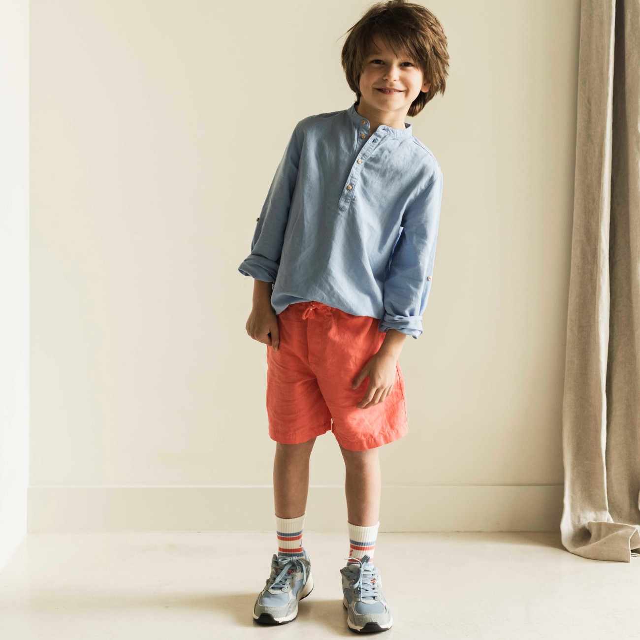 Hug Shorts | Coral Orange