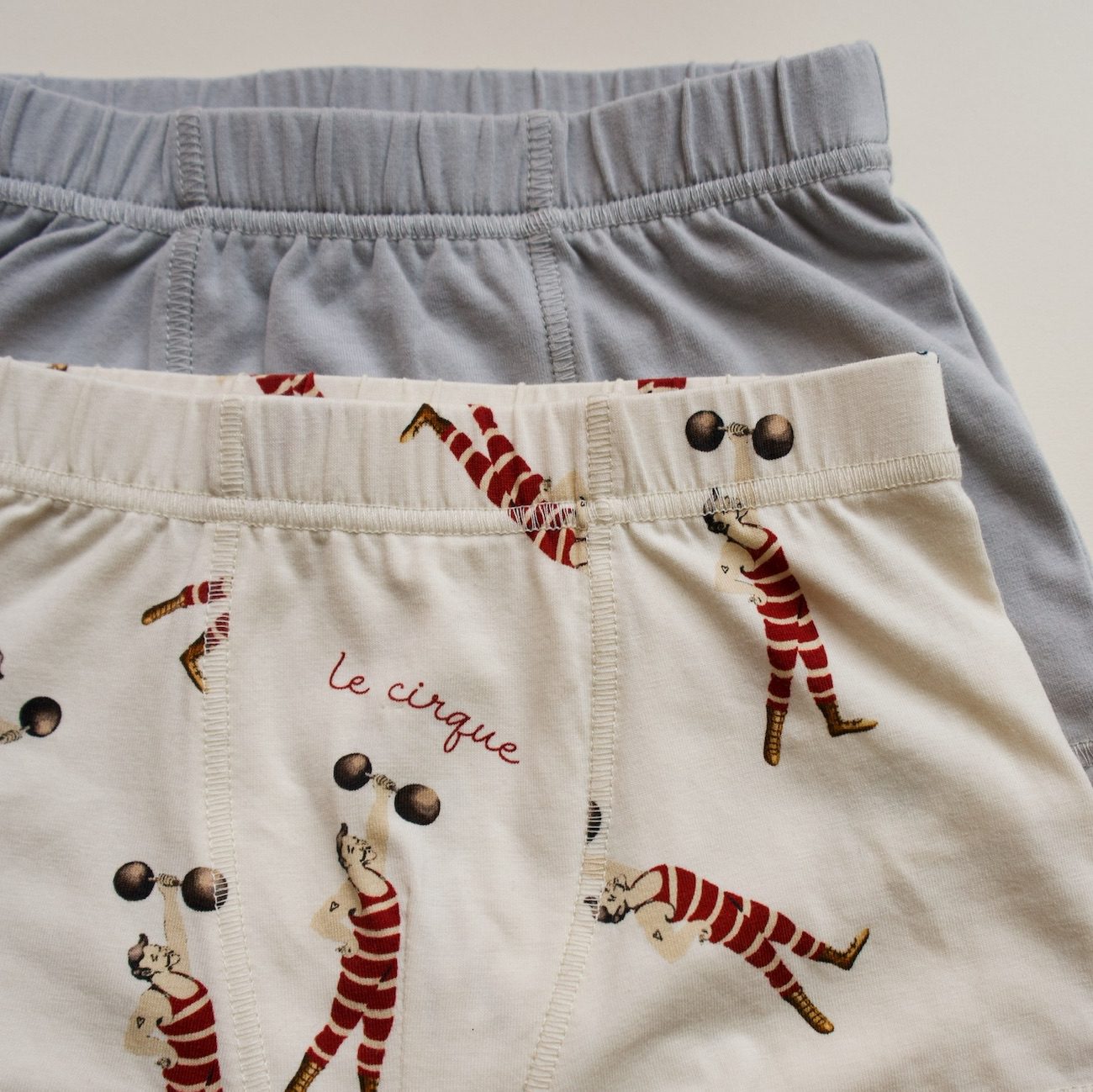 Basic 2 Pack Boy Boxers GOTS | Strong Man/ Harbor Mist