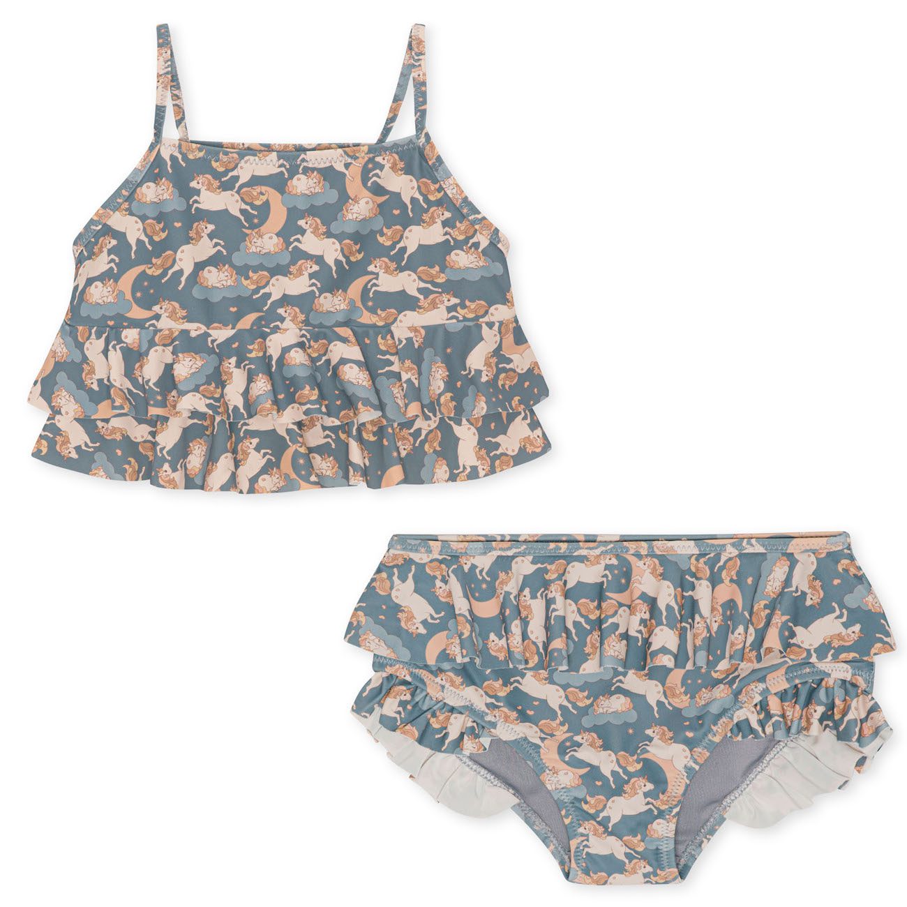 Manuca Frill Bikini | Unicorn Blue