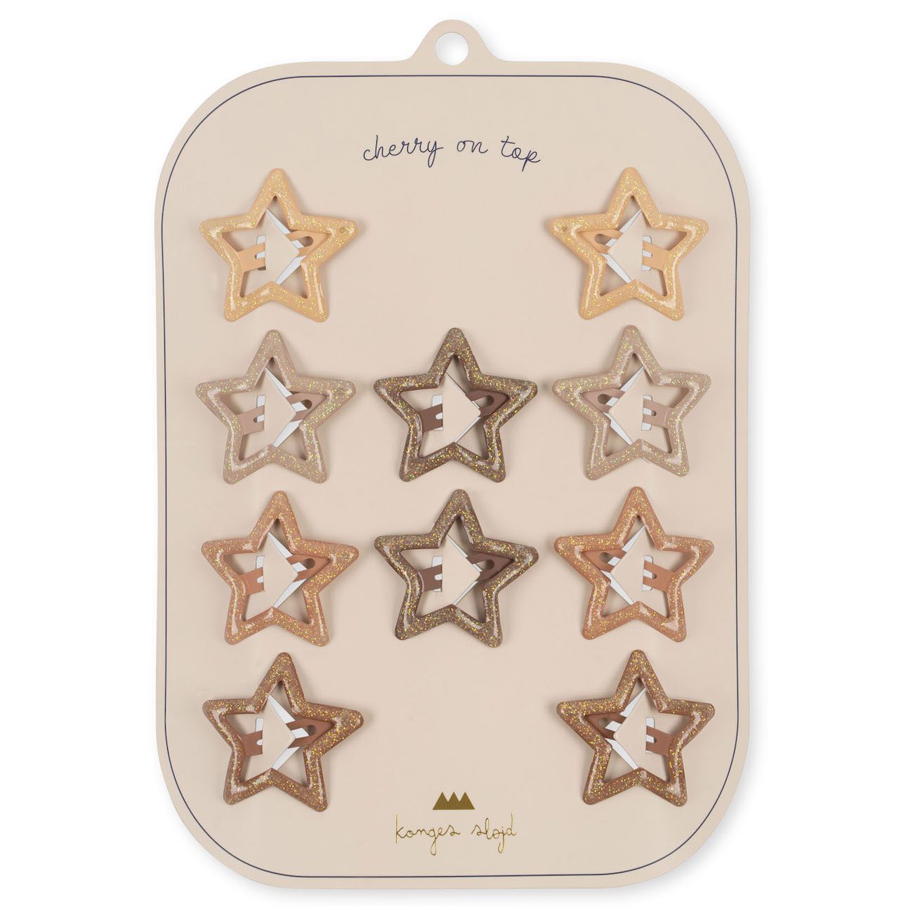 10 Pack Junior hair Clips Star Glitter | Rosie Shade