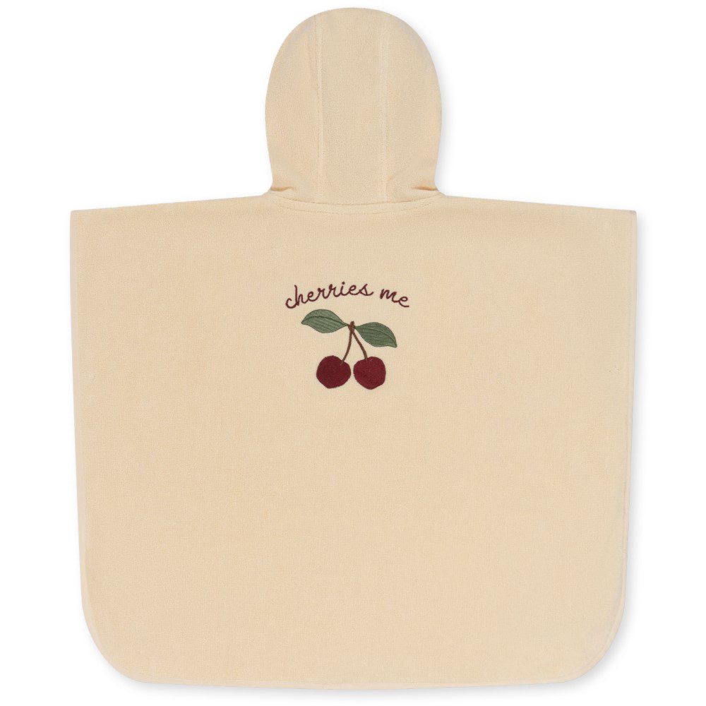 Terry Poncho Embroidery | Cherry