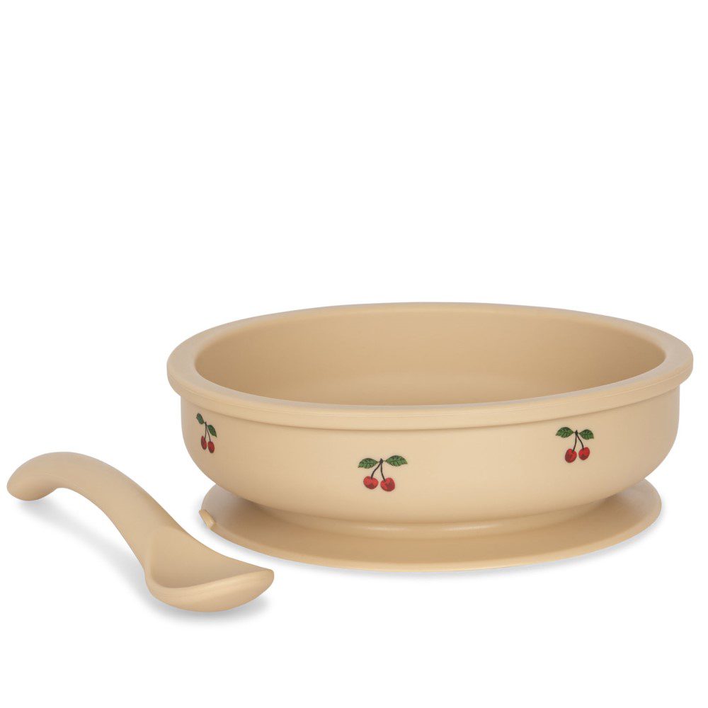 Bowl & Spoon Set | Cherry