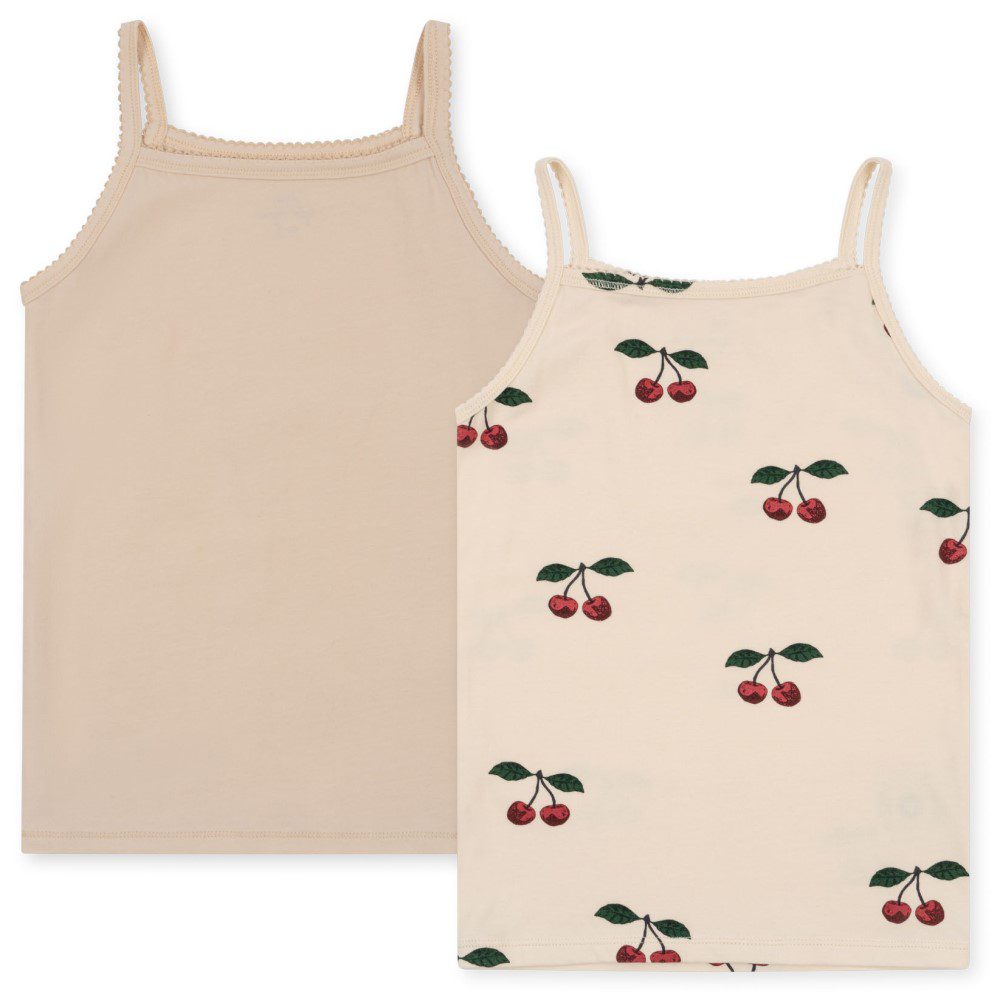 2 Pack Basic Strap Top | Ma Grande Cerise/Nouvelle Peach