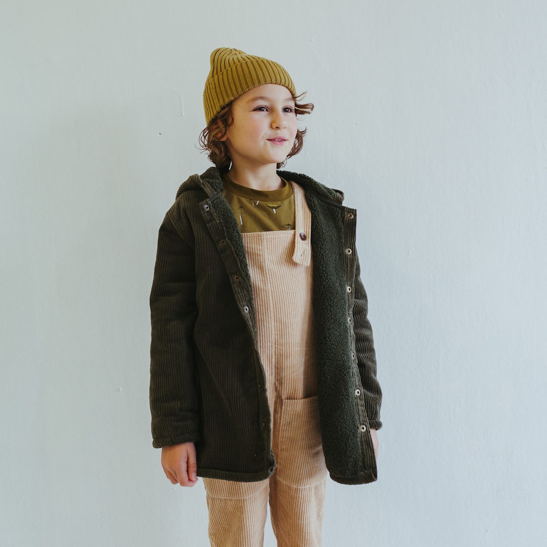 Organic Rib Knit Beanie | Forest