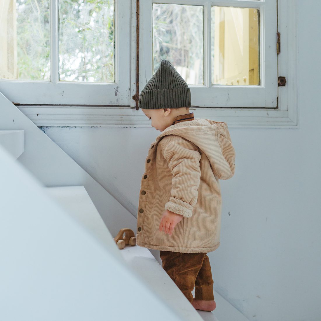 Organic Rib Knit Beanie | Forest