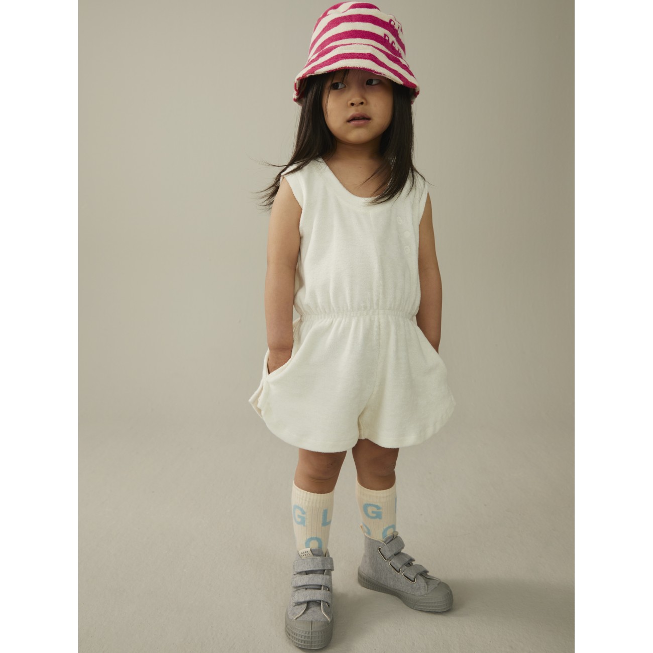 POP Terry Sleeveless Suit | Cream