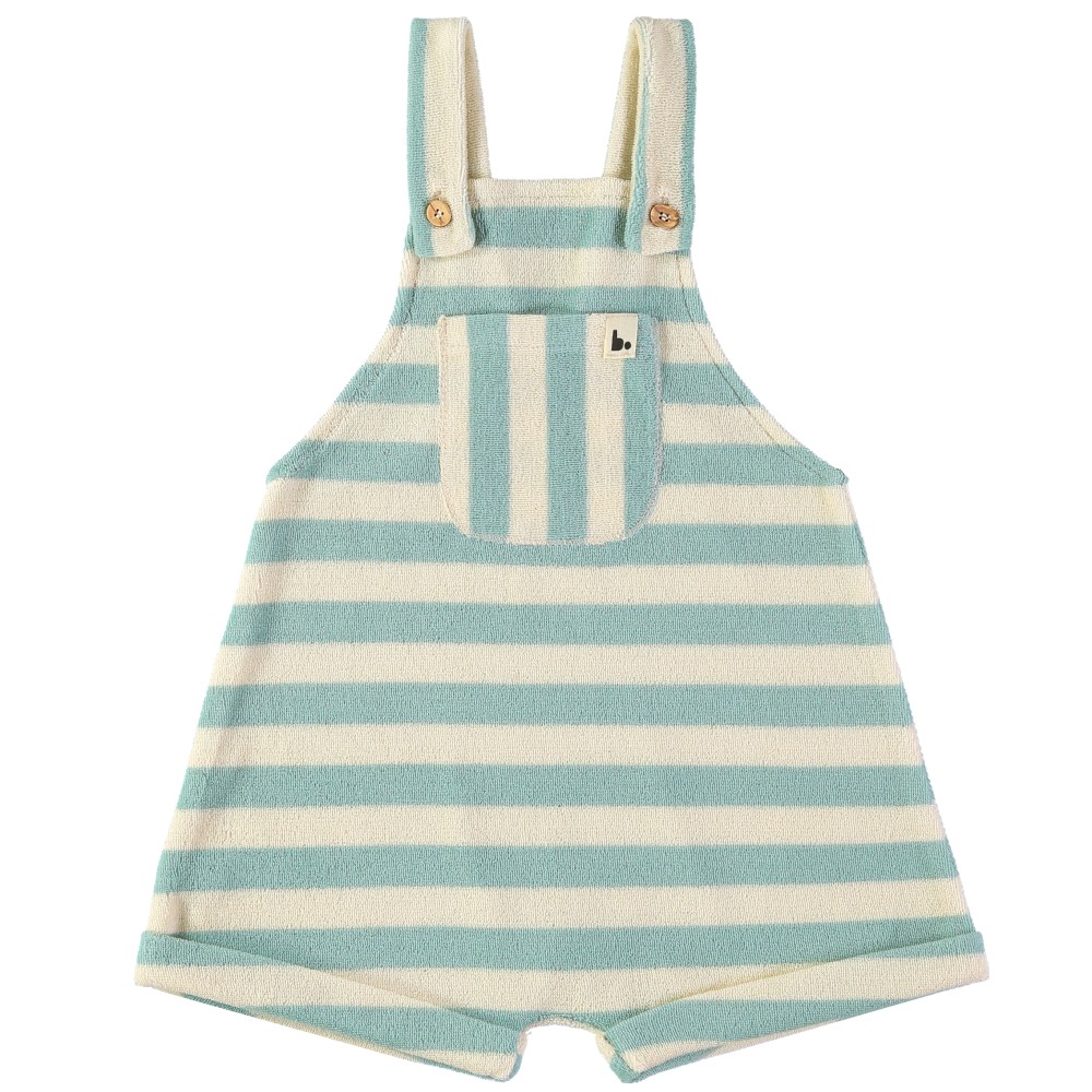 Overalls Stripes Aqua