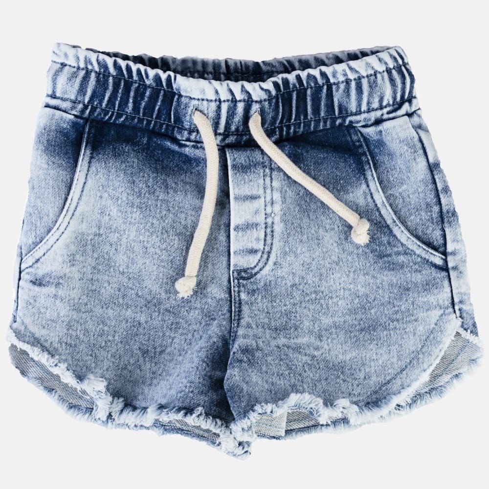 Light Blue Jeans Shorts Raw