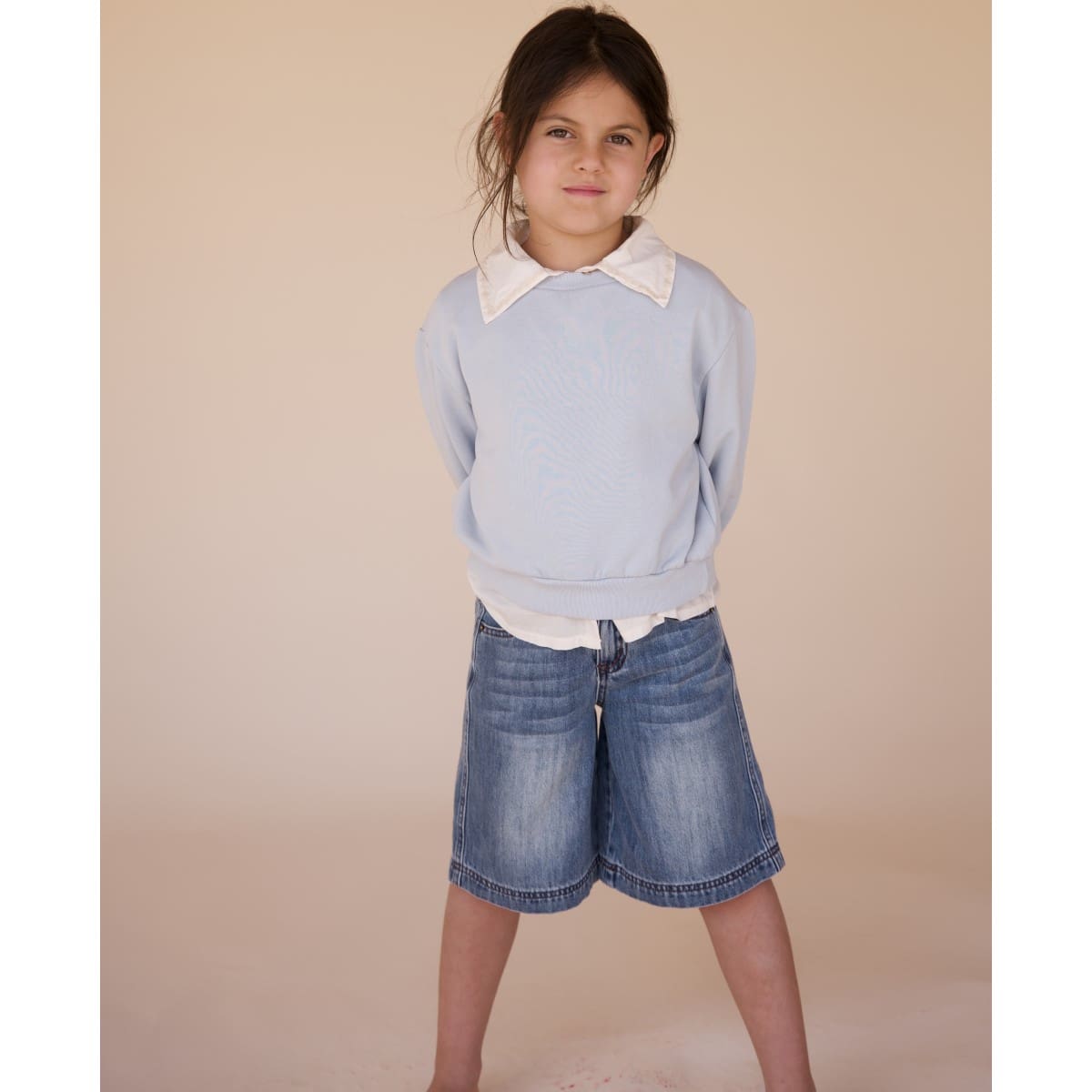 24117 Denim Bermuda | Light Denim