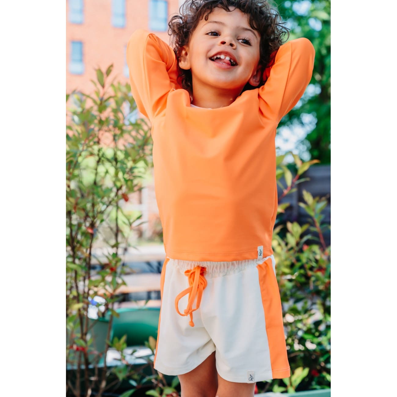 Eloy UV L/S & UV Swim Shorts | Orange