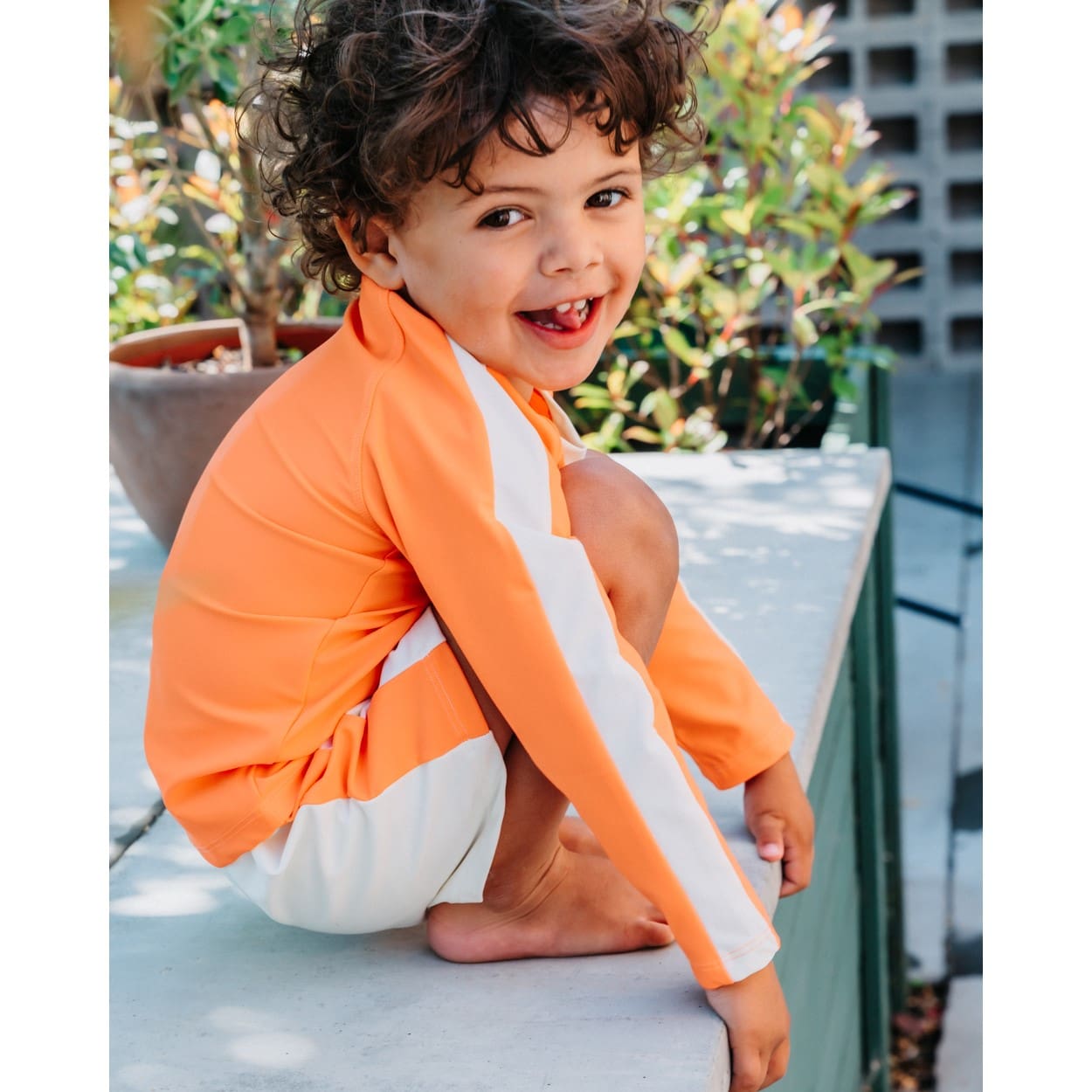 Eloy UV L/S & UV Swim Shorts | Orange
