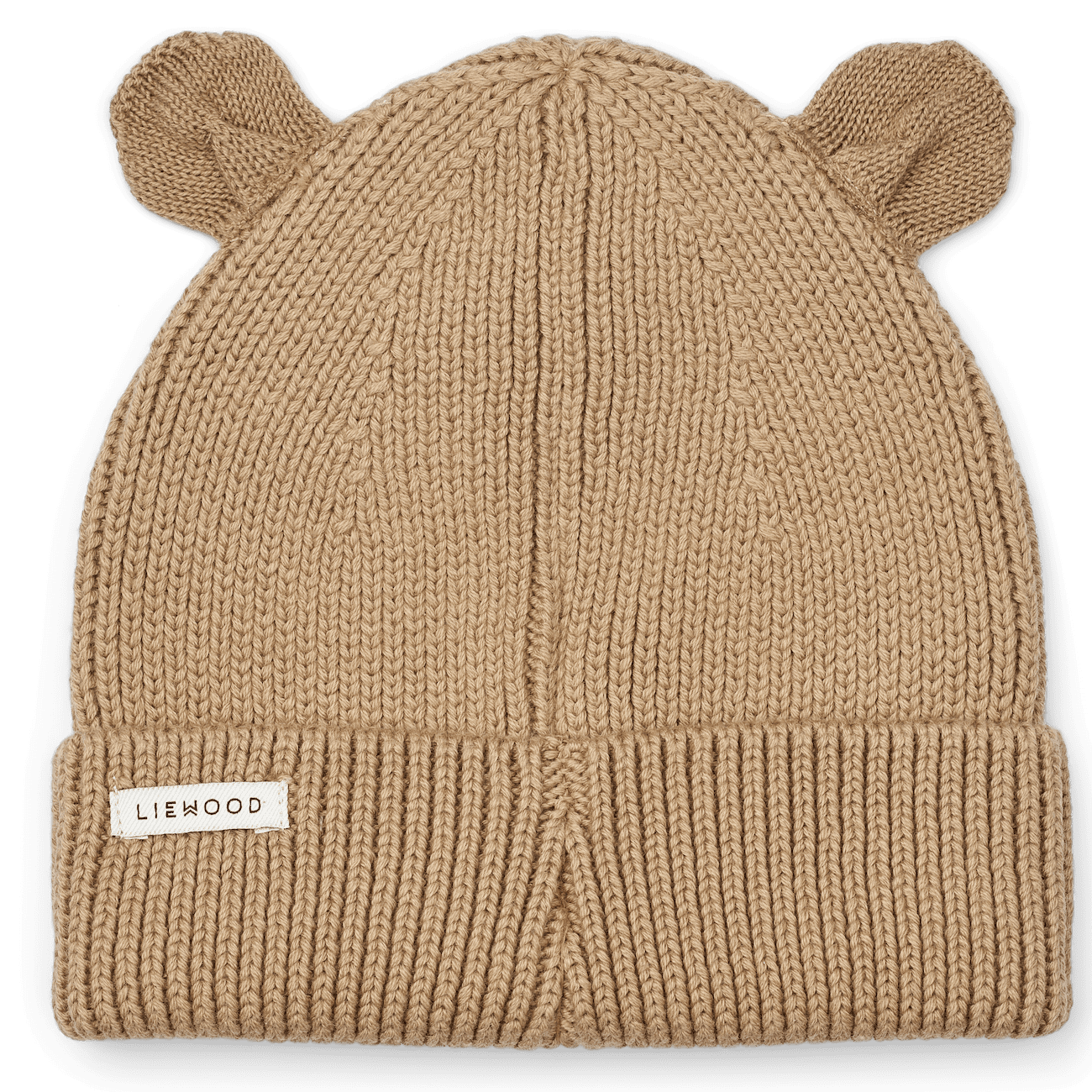 Gina Rib Knit Beanie W/ Bear Ears | Oat