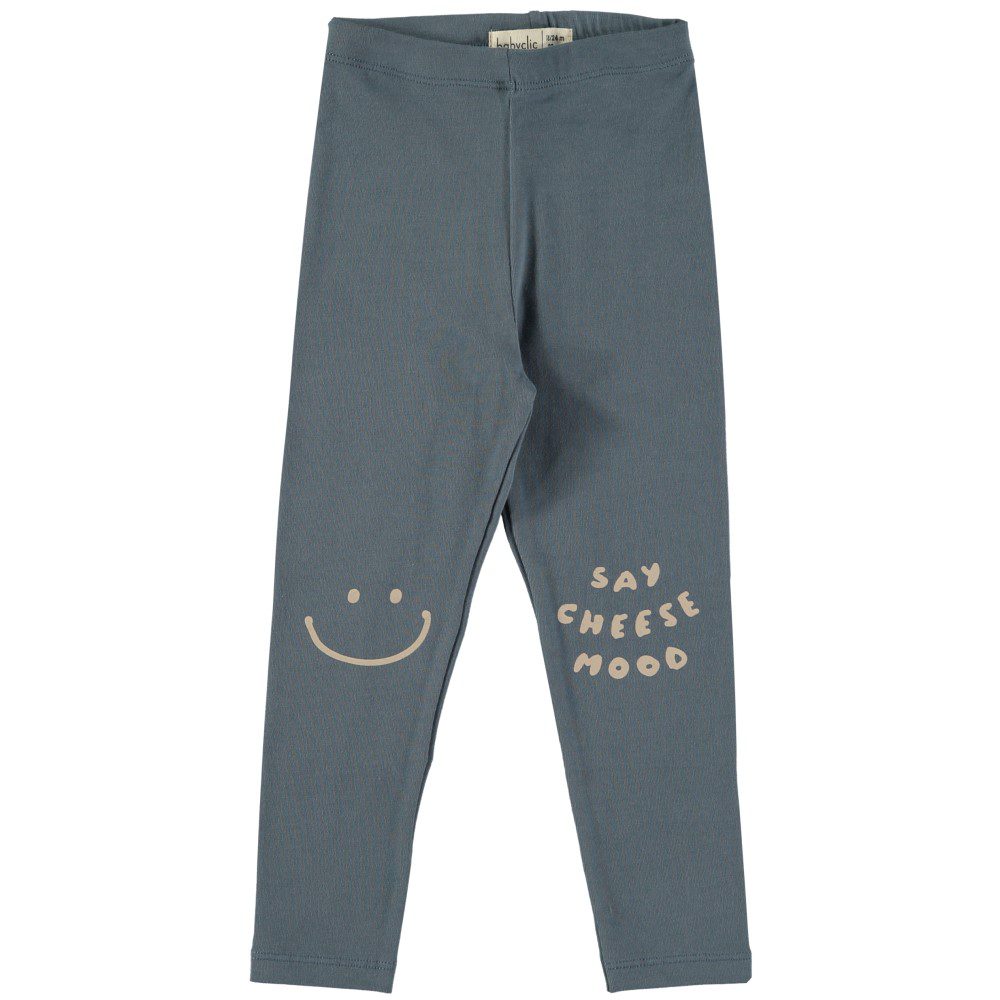 'Say' Cheese Leggings | Storm Blue