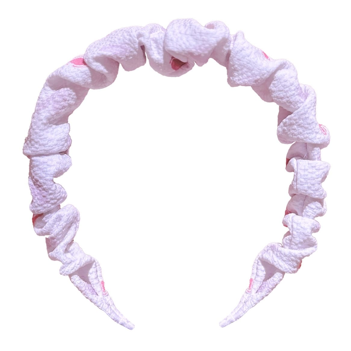 Love Ruched Jacquard Headband | Light Mauve