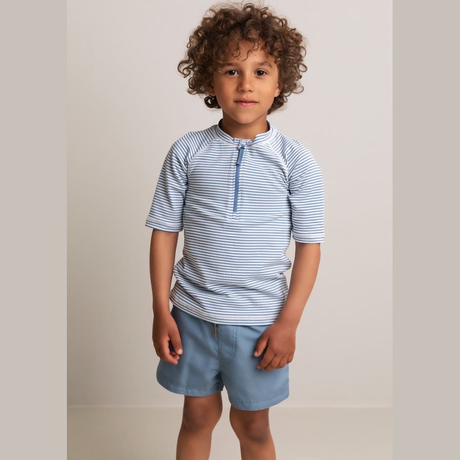 Swinston Swim Top & Swiggo Swim Shorts | Dark Sky/Stripe