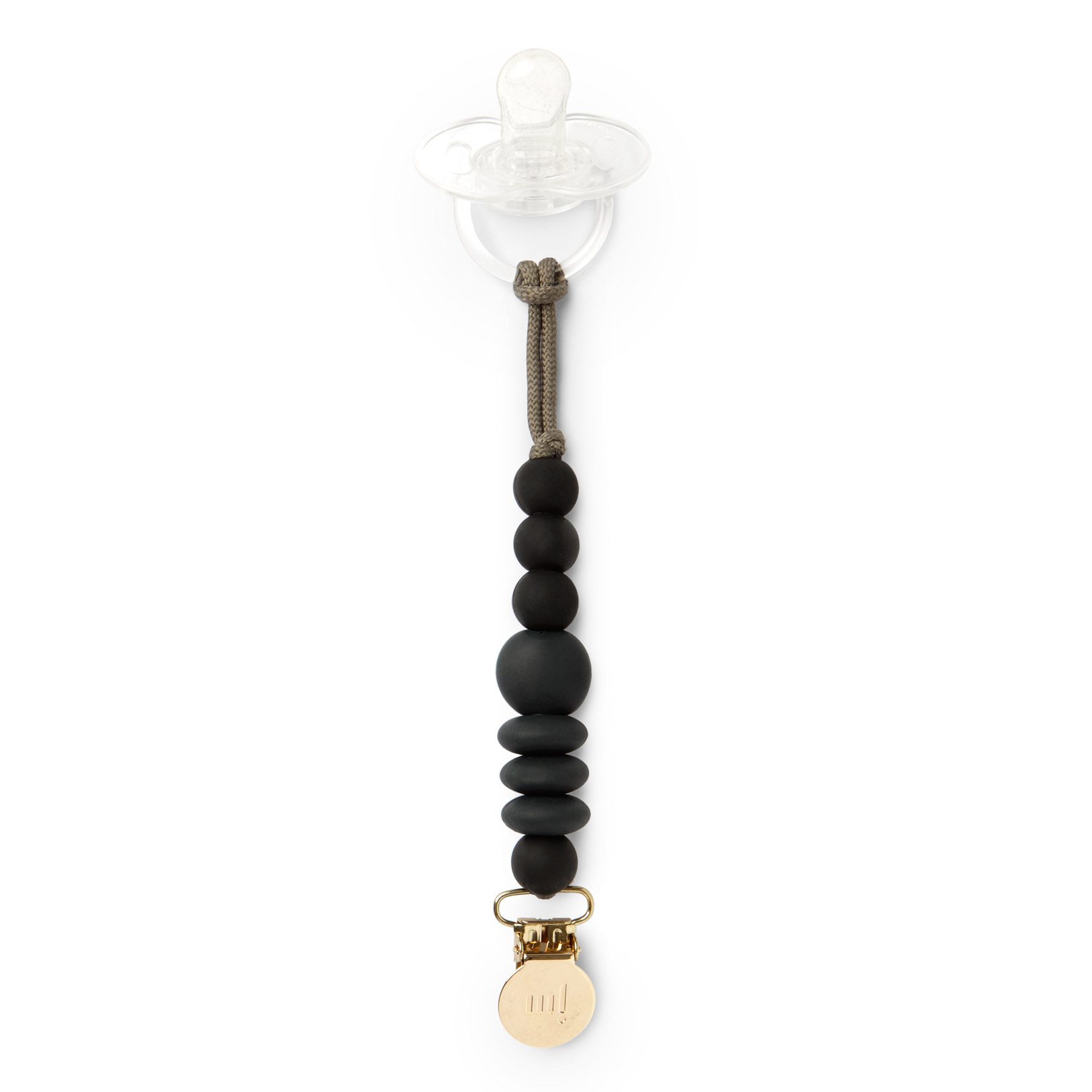 MINI Charcoal Pacifier Clip