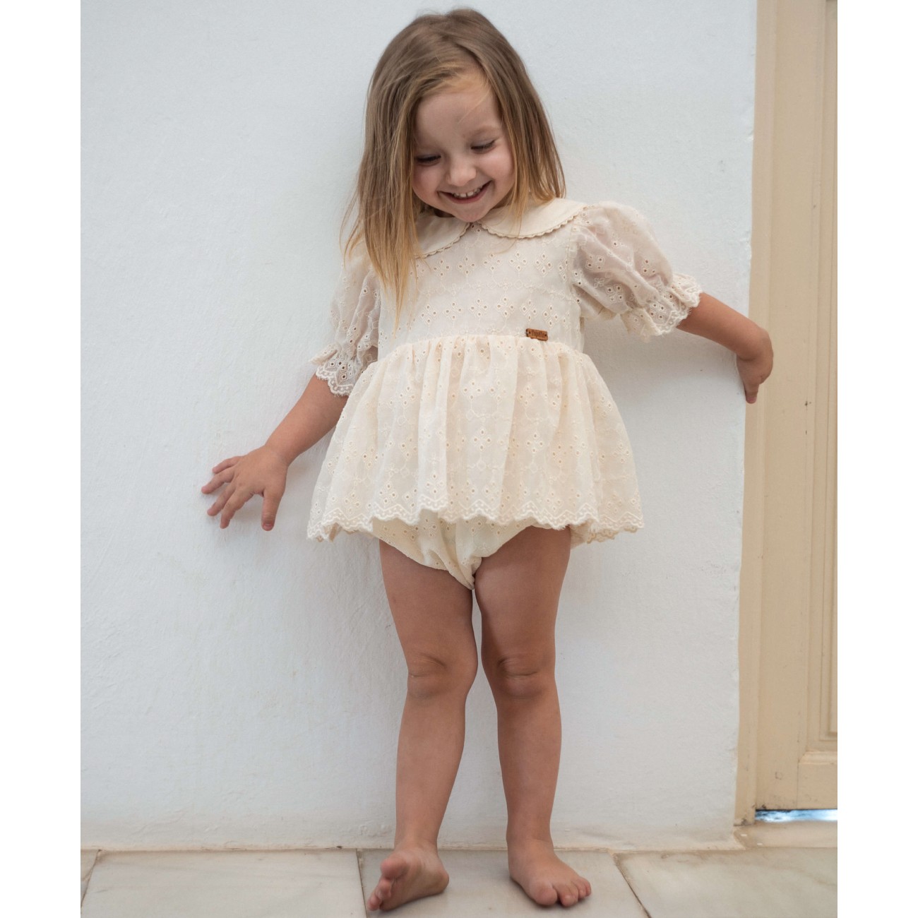 Off-white Romper Suit W/ Collar