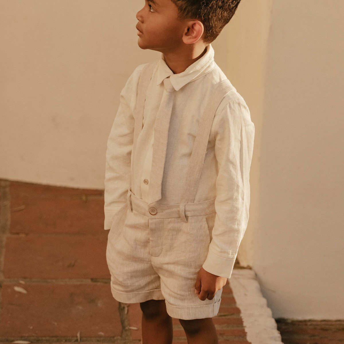 Suspender Short | Linen