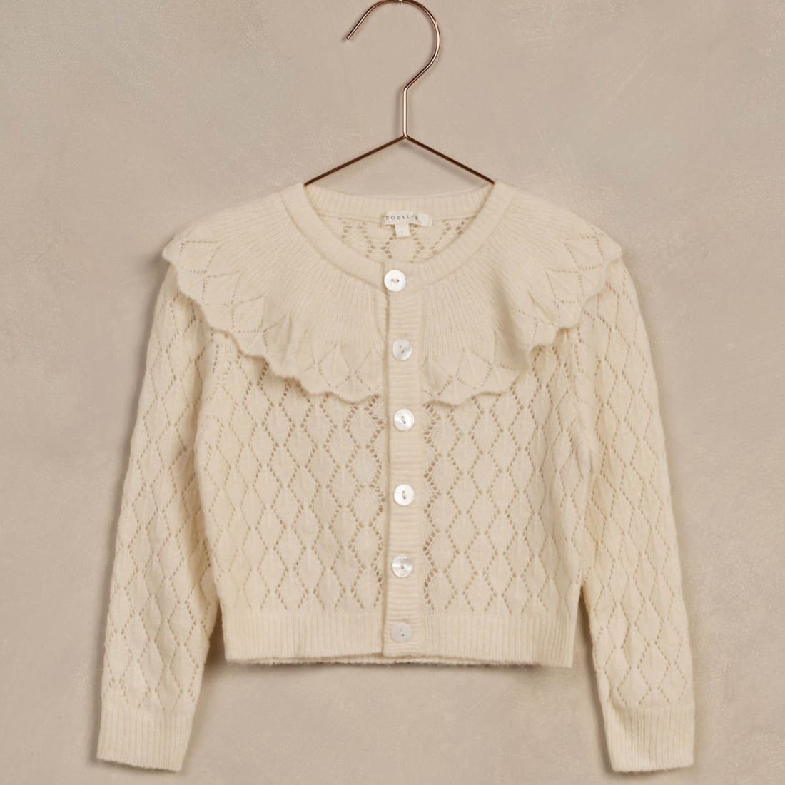 Ruffle Cardigan | Ivory