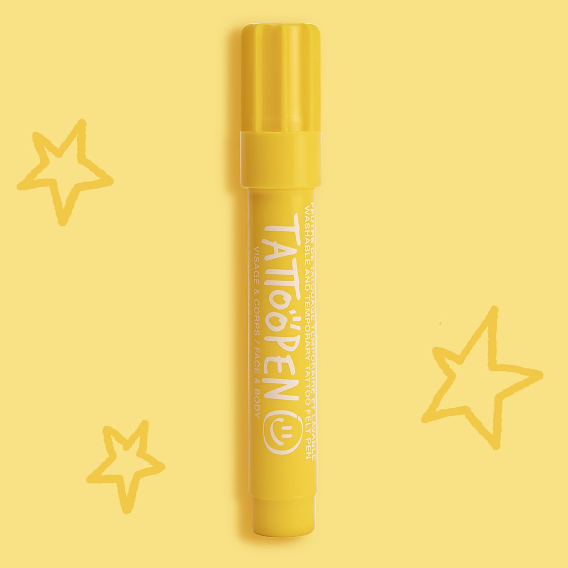 Temporary Tattoo Felt Pen | Yellow