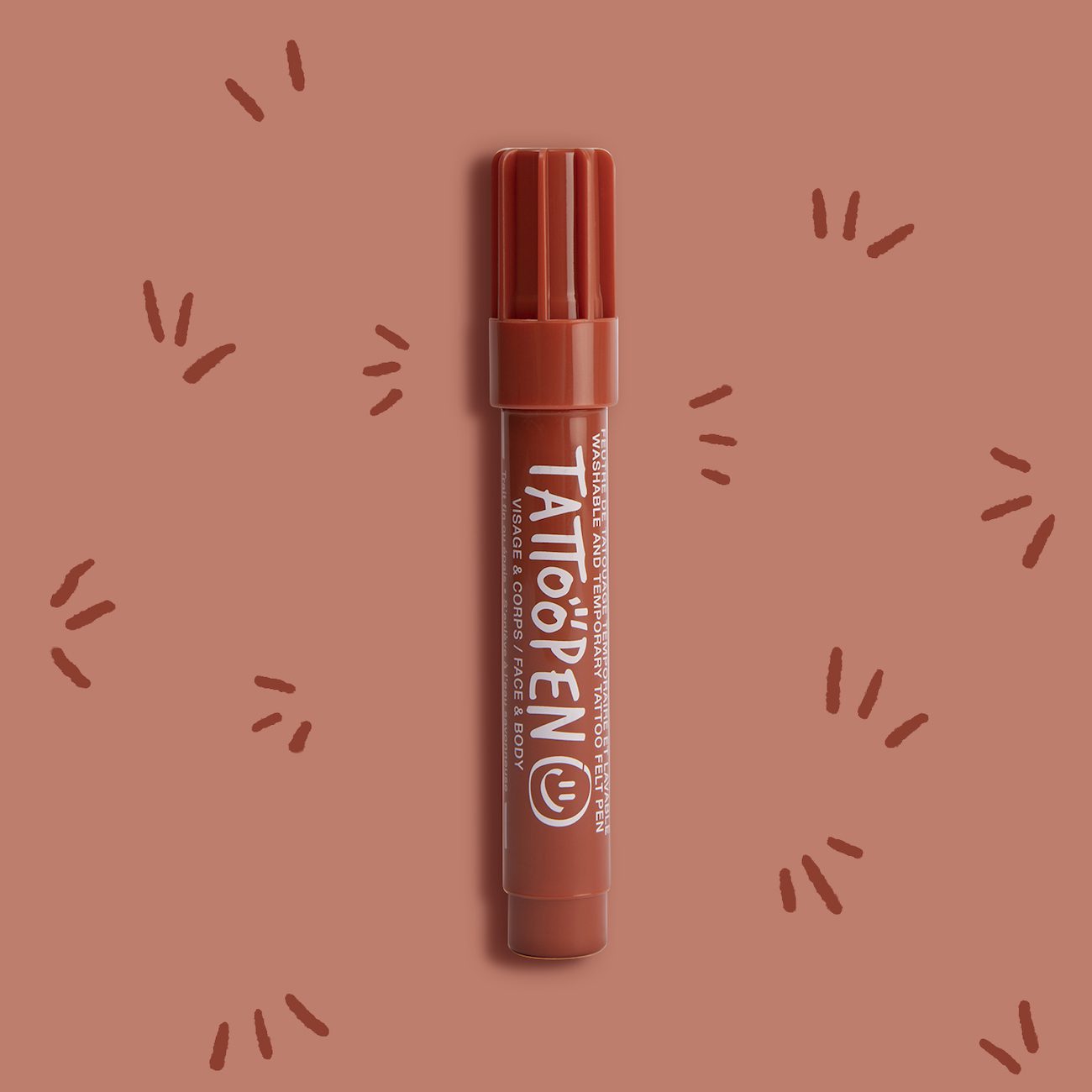 Temporary Tattoo Felt Pen | Brown