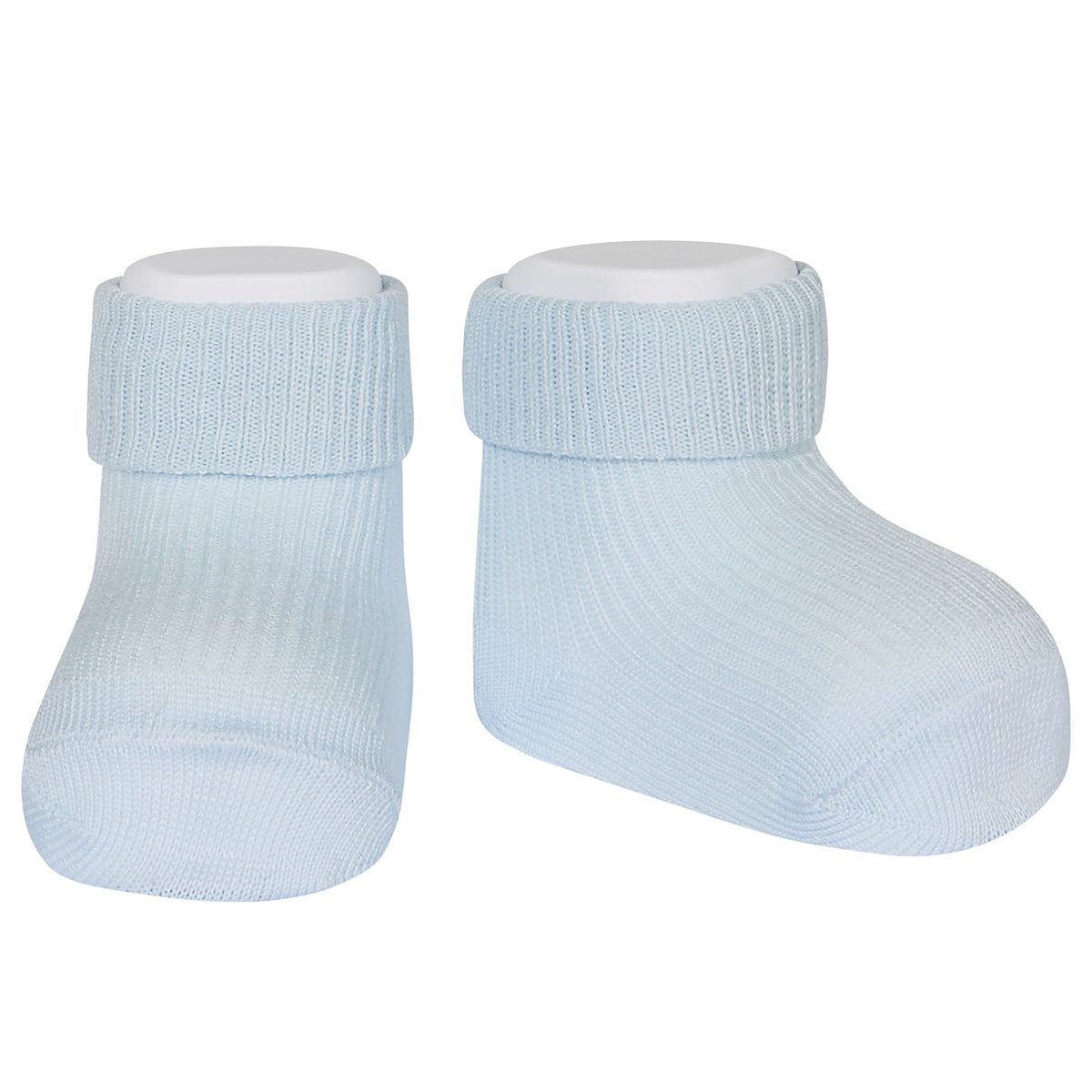 Newborn Ankle Sock With Folded Cuff | Baby Blue
