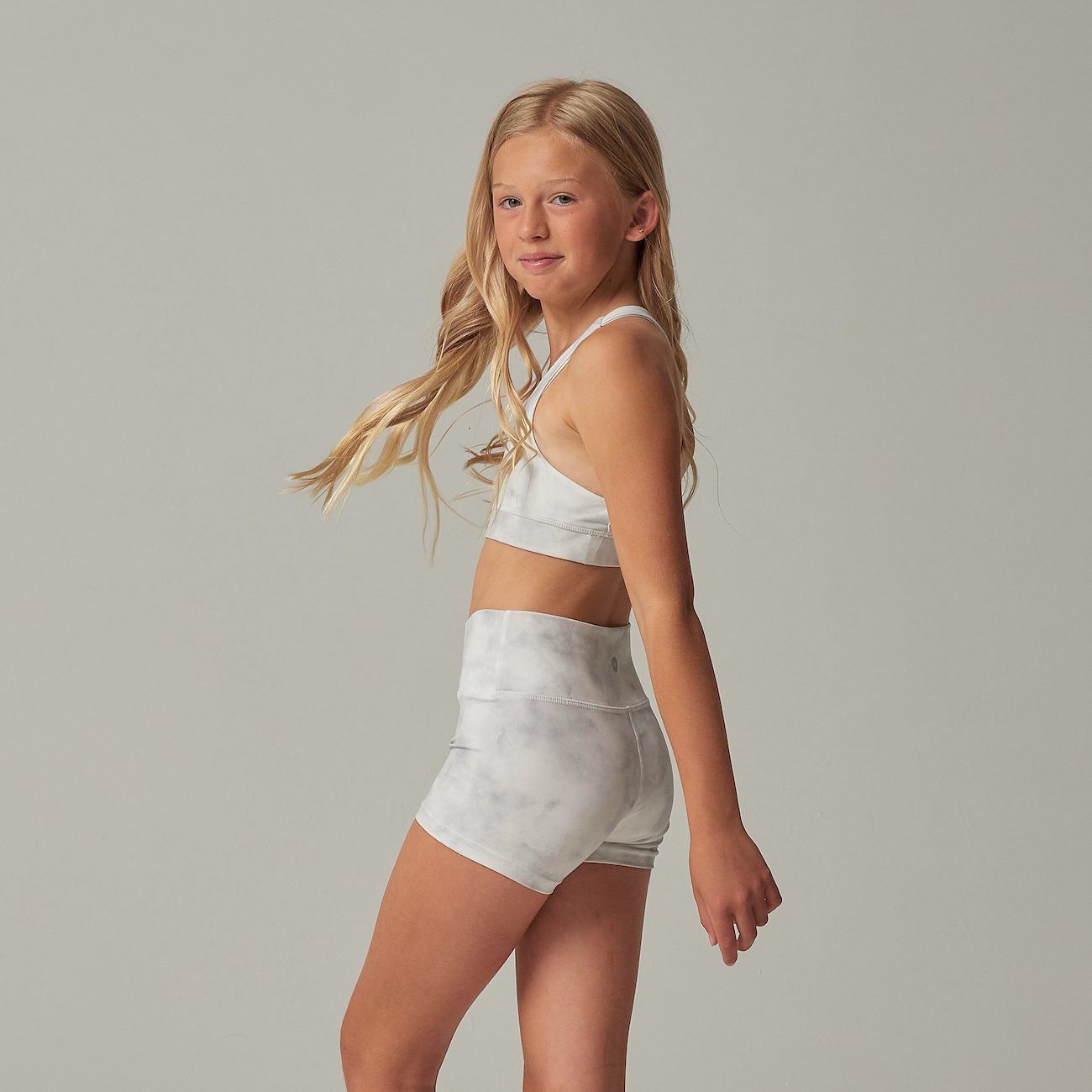 Sports Bra & Shortie Short | Cloud