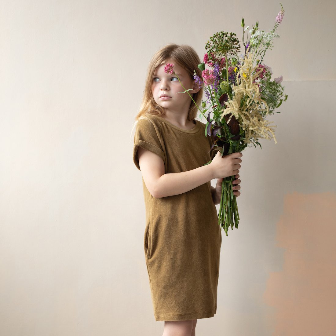 Frotté Tee Dress | Dried Herb