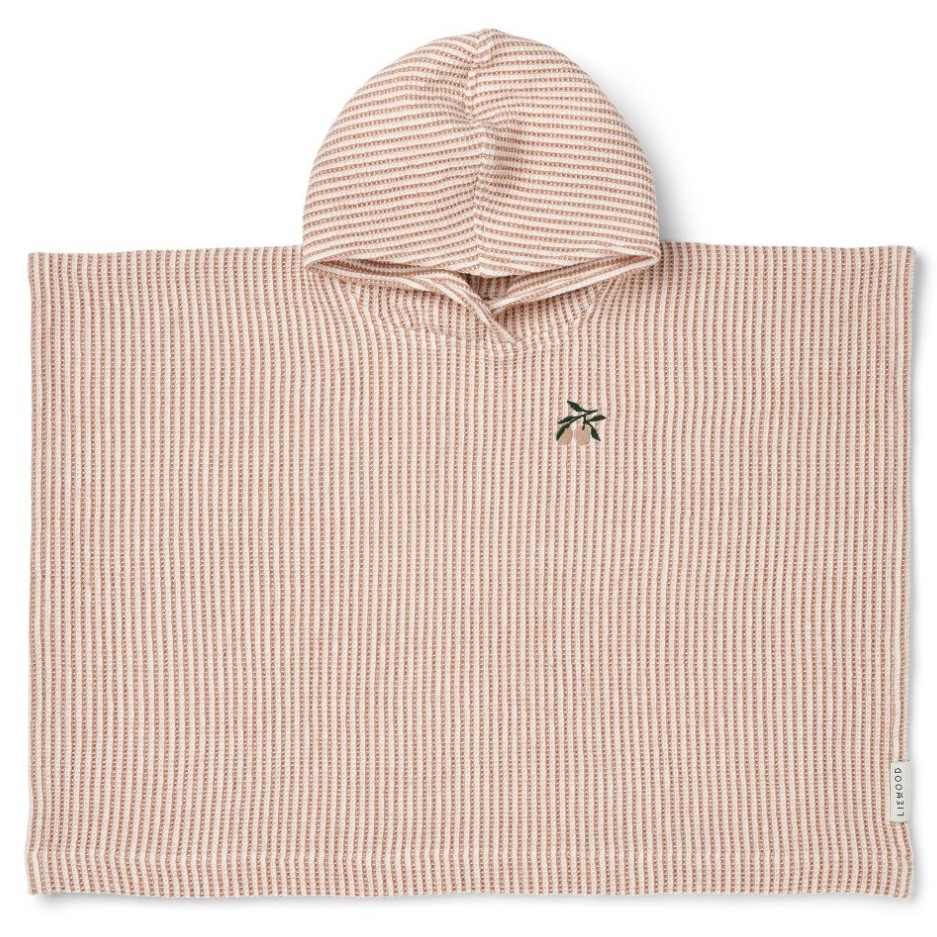 Paco Embroidery Poncho | Y/D Stripe Tuscany Rose / Creme De La Creme